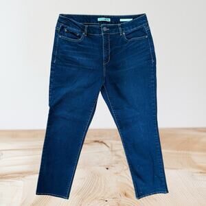 Womens Code Bleu Size 14 Short Womens Chelsea Classic Straight Jeans Dark Wash